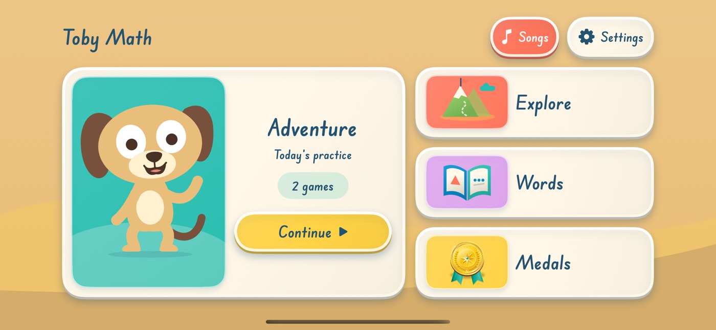 Toby Math — original app screenshot 1